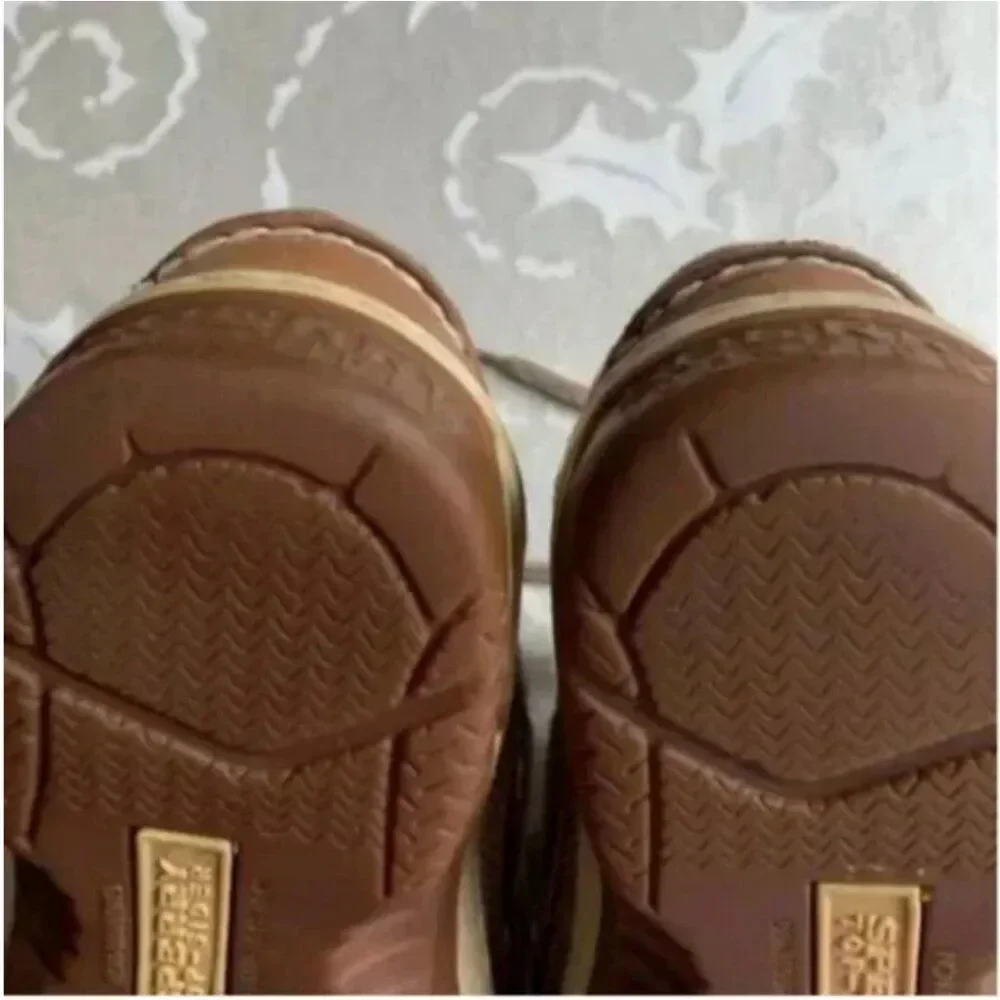 Sperry Men's Tan Billfish 3-Eye Leather Boat Shoe Size 9